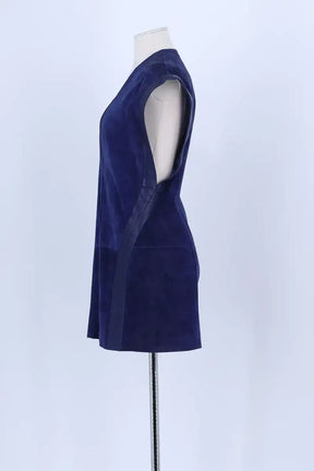Robe Barbara Bui Bleu en Daim