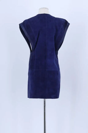 Robe Barbara Bui Bleu en Daim