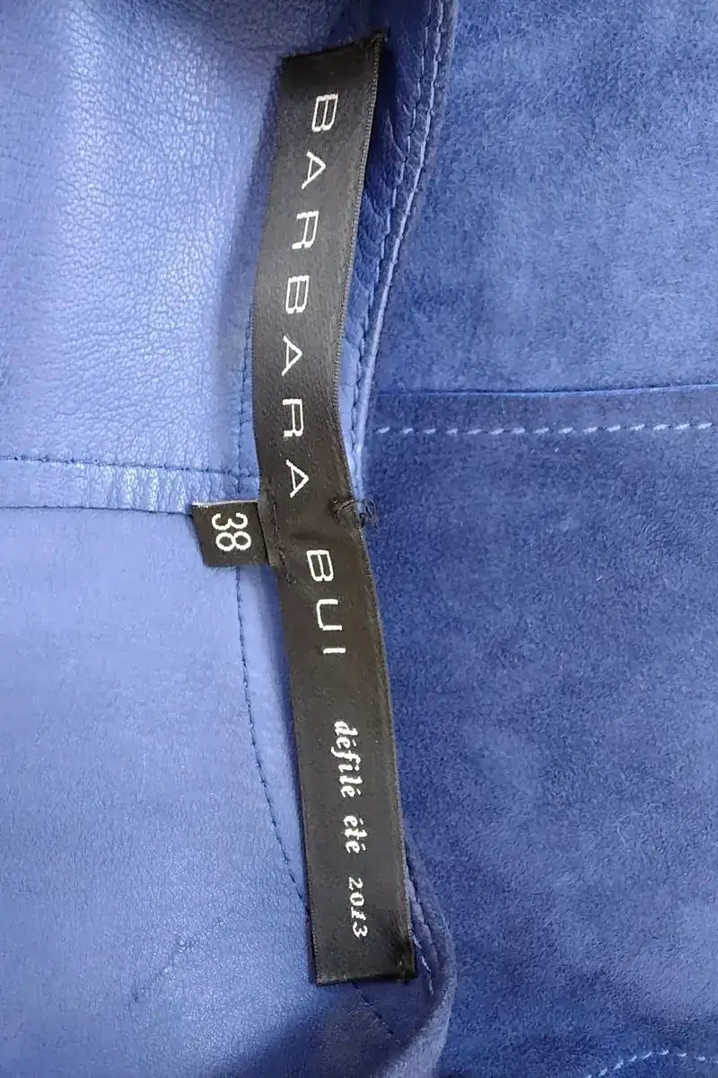 Robe Barbara Bui Bleu en Daim