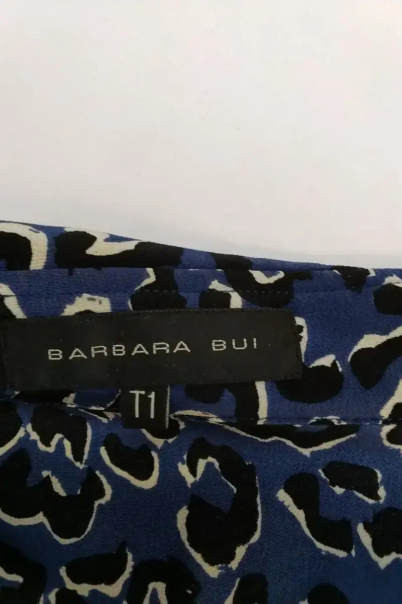 Robe Barbara Bui Bleu en Soie