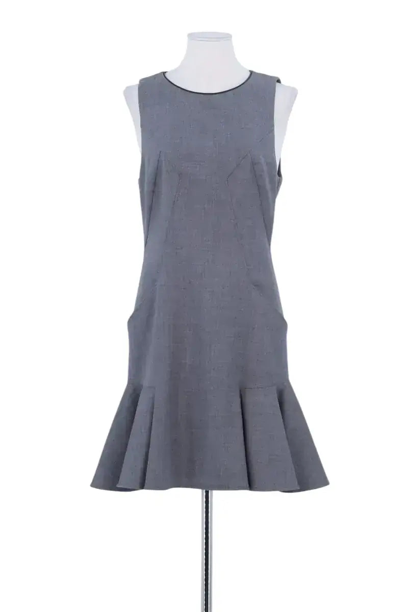 Robe Barbara Bui Gris en Laine, taille L - Seconde Main