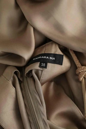 Robe Barbara Bui Kaki en Viscose