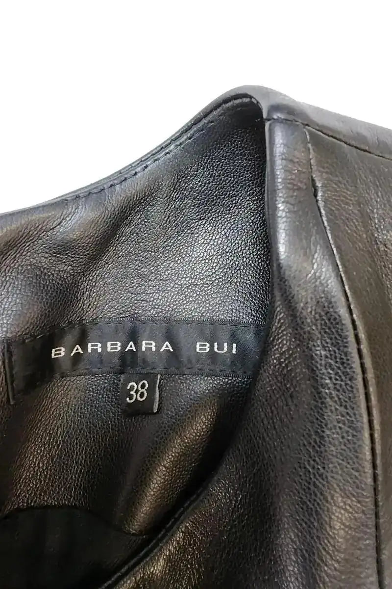 Robe Barbara Bui Noir en Cuir