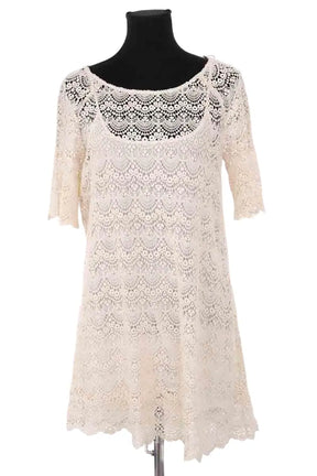 Robe Ba&Sh Beige en Coton, taille M - Seconde Main