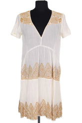 Robe Ba&Sh Blanc en Coton, taille XS - Seconde Main