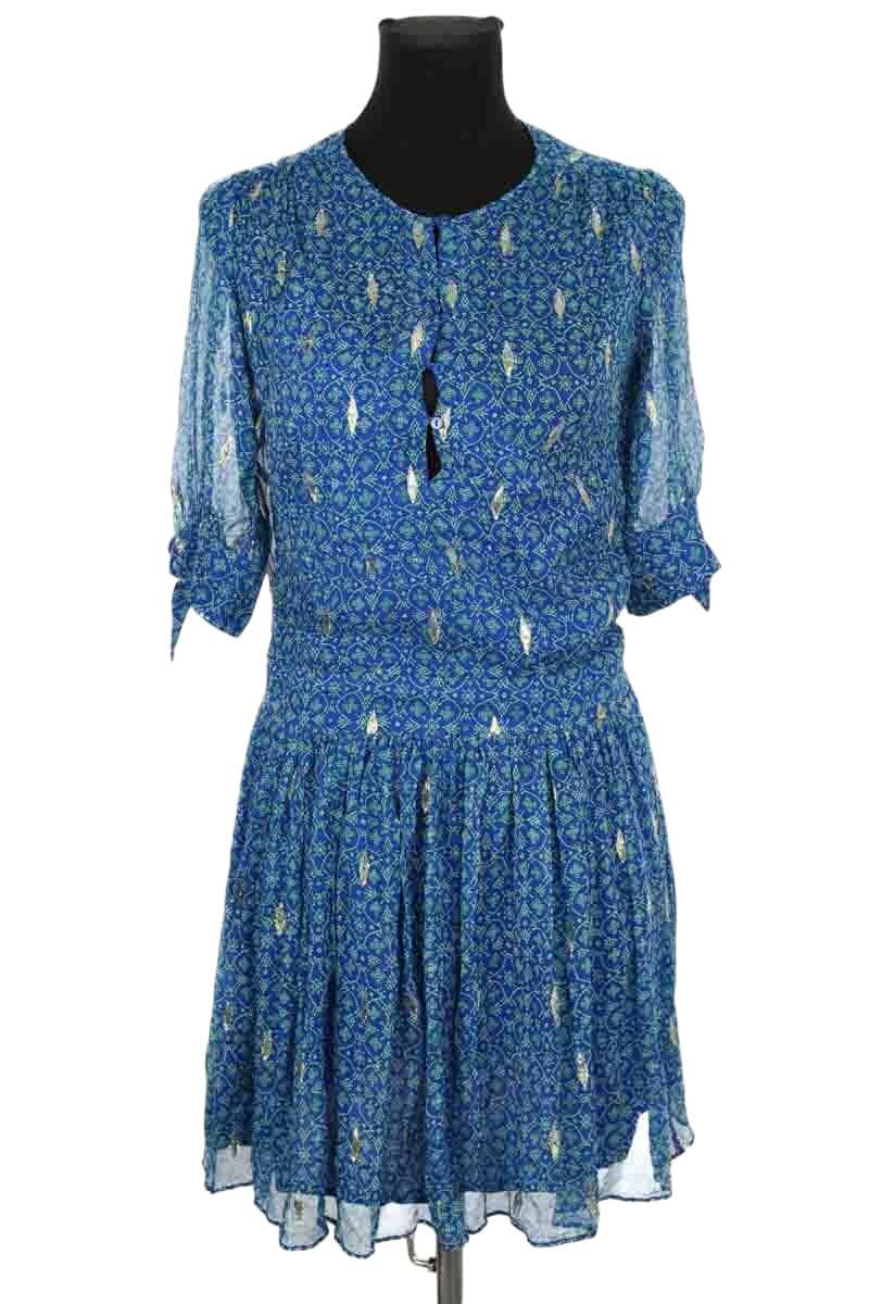 Robe Bash Bleu en Soie, taille S - Seconde Main
