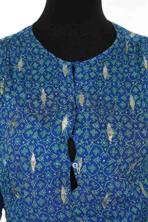 Robe Bash Bleu en Soie