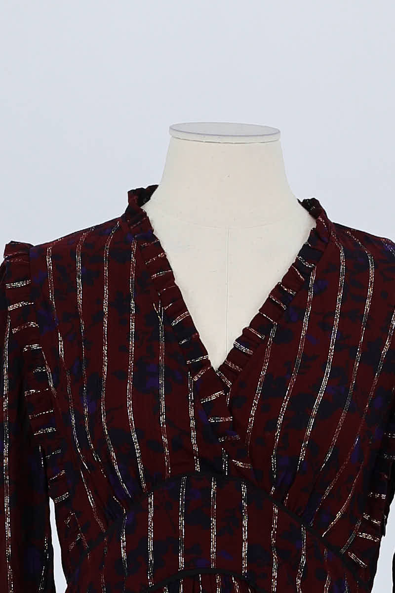 Robe Bash Bordeaux en Polyester