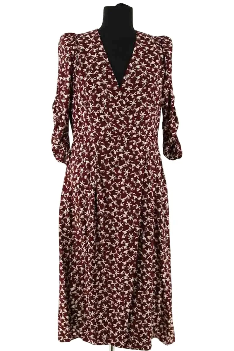 Robe Ba&Sh Bordeaux en Viscose, taille L - Seconde Main