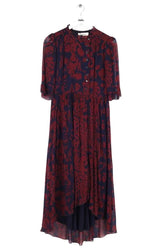 Robe Ba&Sh Bordeaux en Viscose, taille S - Seconde Main