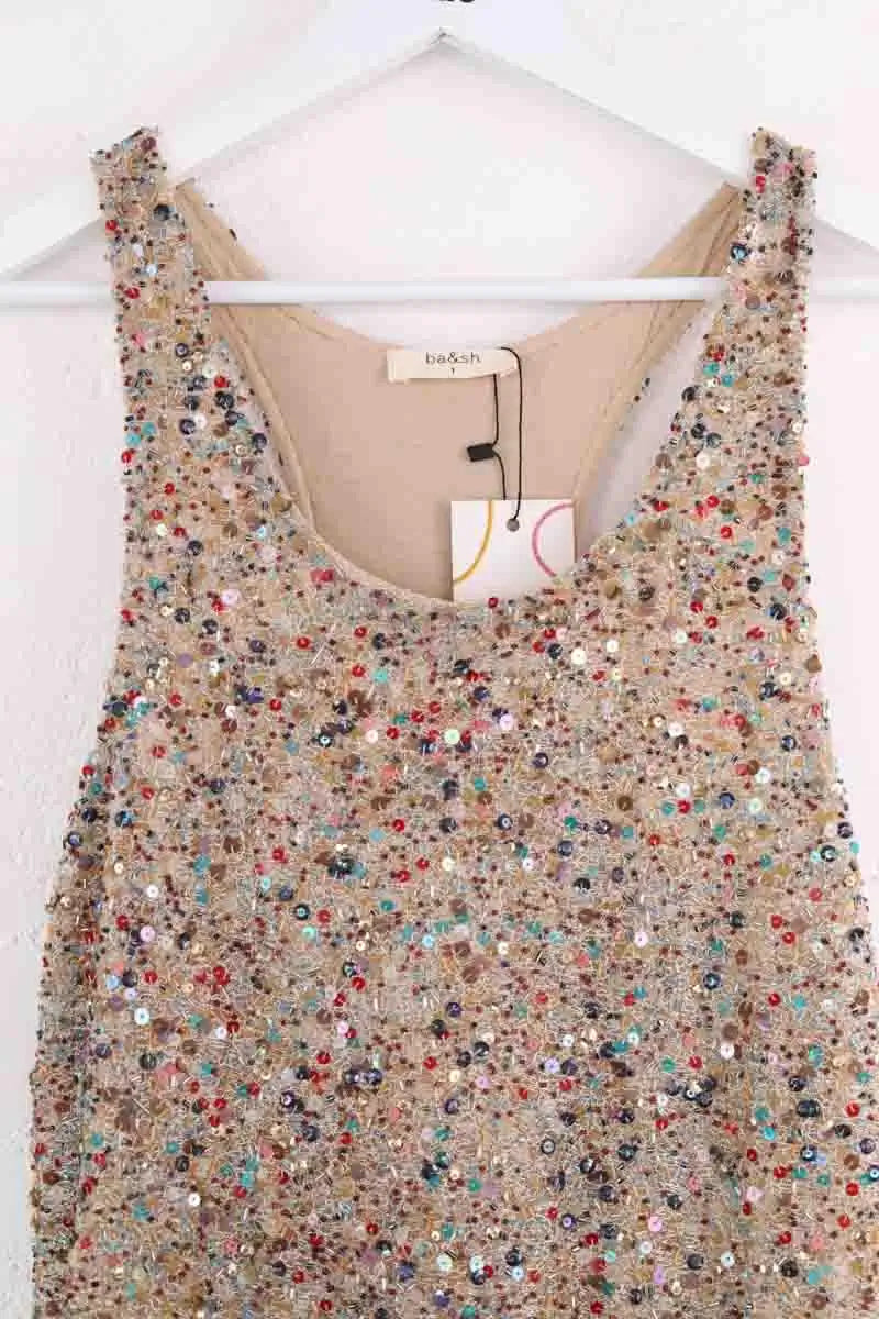 Robe Ba&Sh Gloucester Multicolore en Paillettes