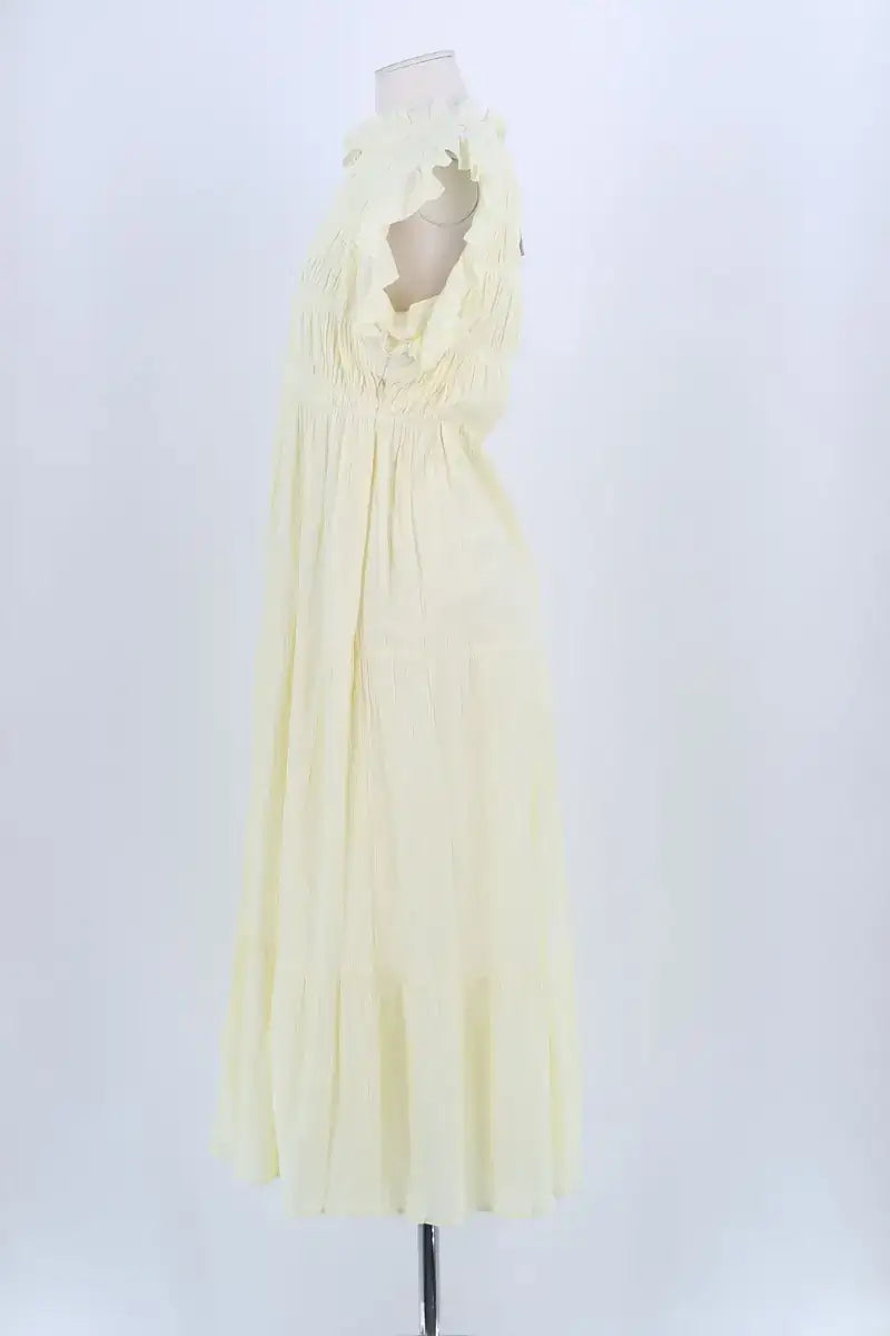 Robe Ba&Sh Jaune en Coton