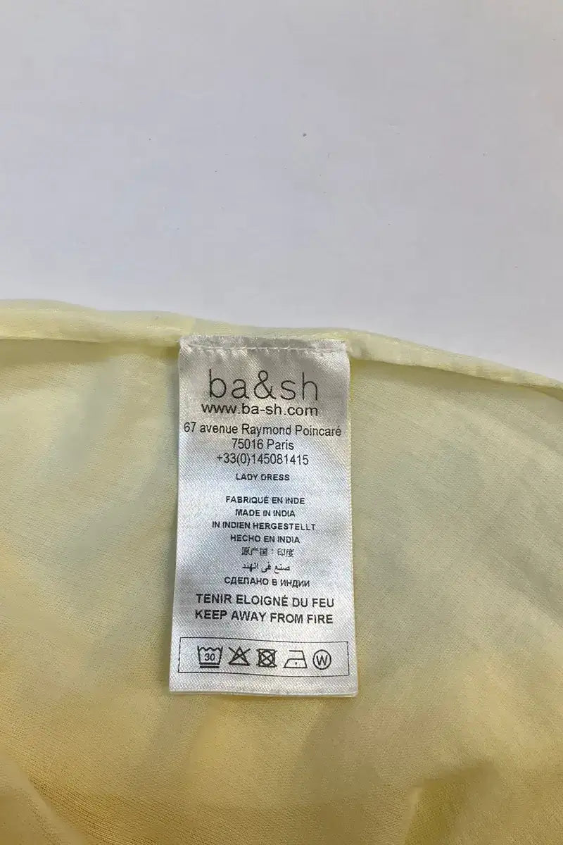 Robe Ba&Sh Jaune en Coton