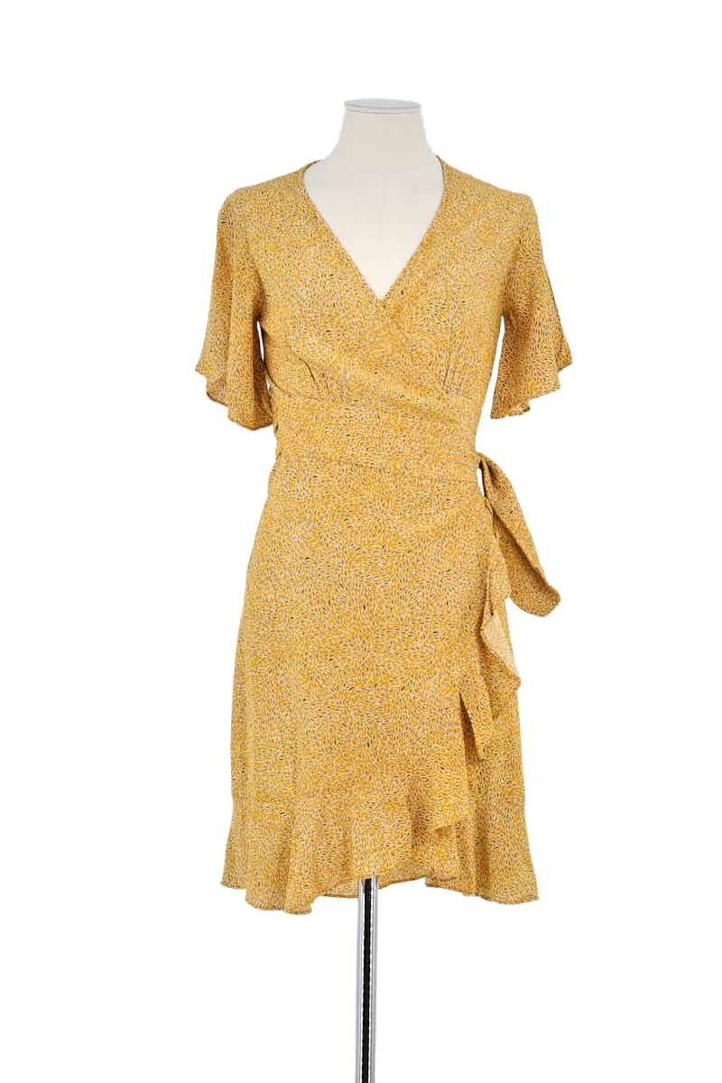 Robe Bash Jaune en Viscose, taille XS - Seconde Main
