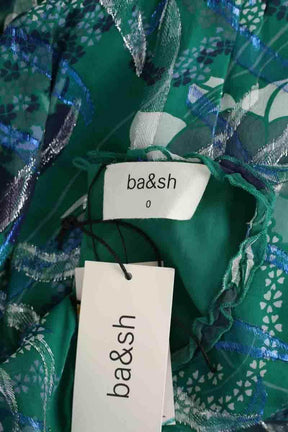 Robe Ba&Sh Joie Vert en Soie
