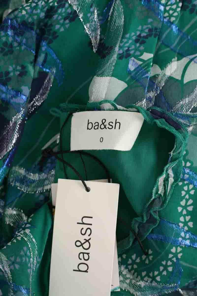 Robe Ba&Sh Joie Vert en Soie
