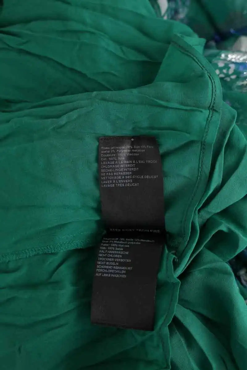 Robe Ba&Sh Joie Vert en Soie