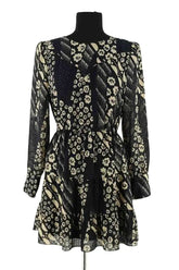 Robe Ba&Sh Marine en Synthétique, taille S - Seconde Main