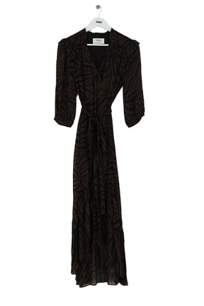 Robe Bash Marron en Synthétique, taille XS - Seconde Main