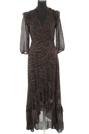 Robe Bash Marron en Viscose, taille XS - Seconde Main
