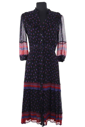 Robe Ba&Sh Noir en Viscose, taille S - Seconde Main