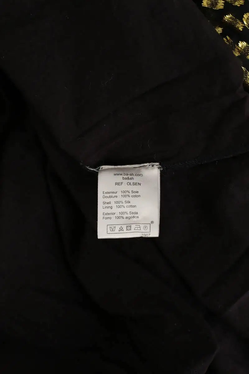 Robe Ba&Sh Olsen Noir en Soie