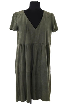Robe Ba&Sh Omega Kaki en Daim, taille XS - Seconde Main