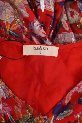 Robe Ba&Sh Rouge en Soie