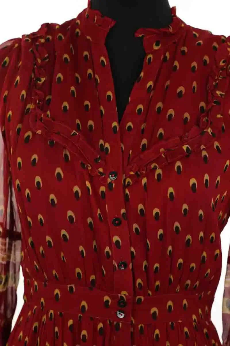 Robe Ba&Sh Rouge en Viscose