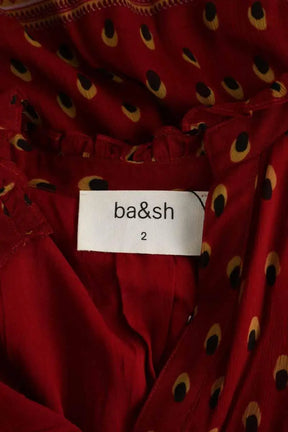 Robe Ba&Sh Rouge en Viscose