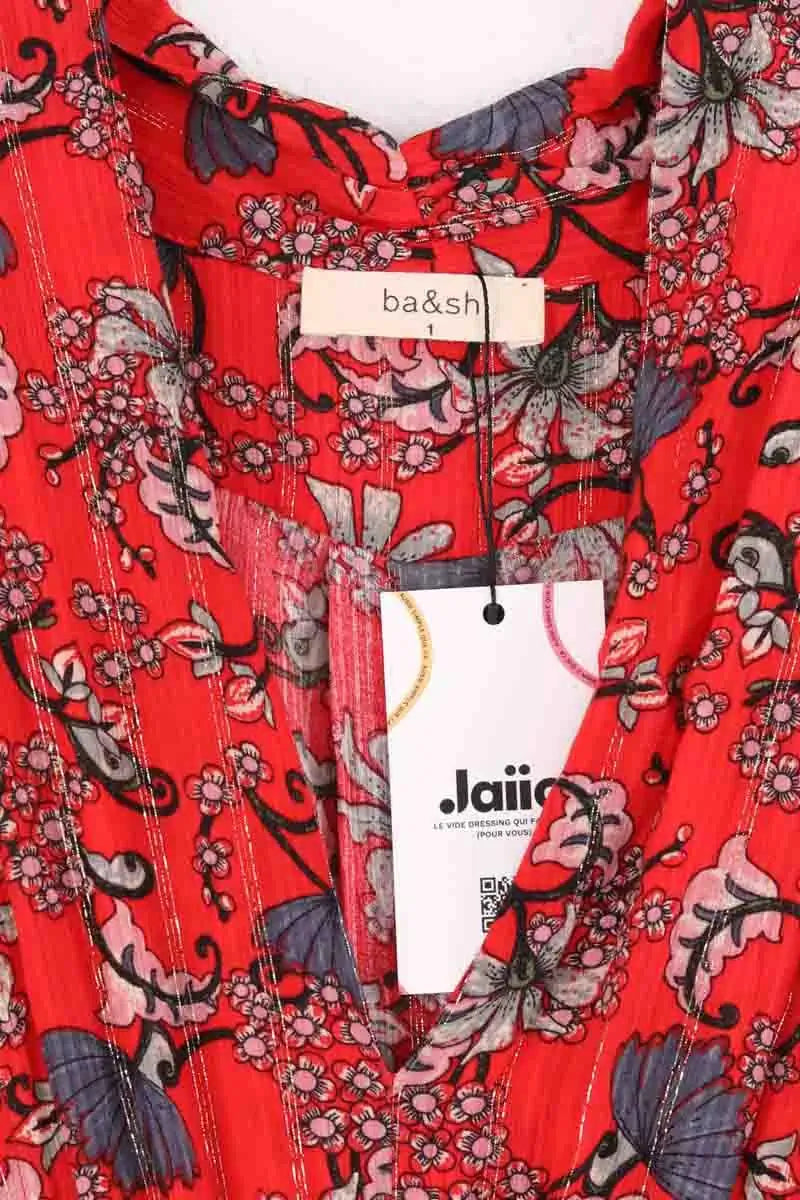 Robe Ba&Sh Rouge en Viscose