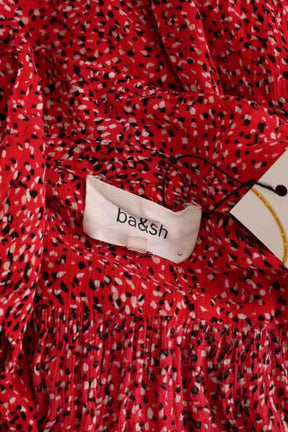 Robe Ba&Sh Rouge en Viscose
