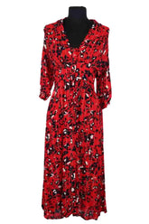 Robe Ba&Sh Rouge en Viscose, taille XS - Seconde Main