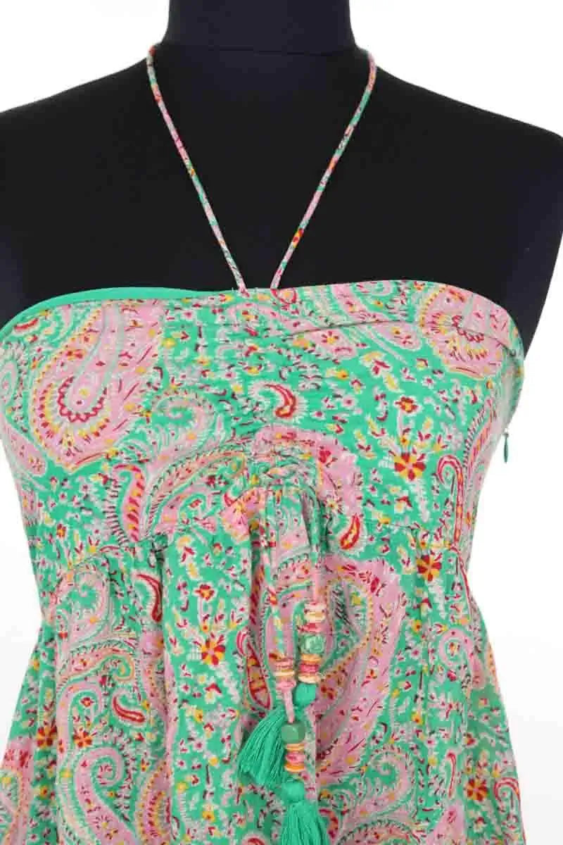 Robe Ba&Sh Vert en Coton