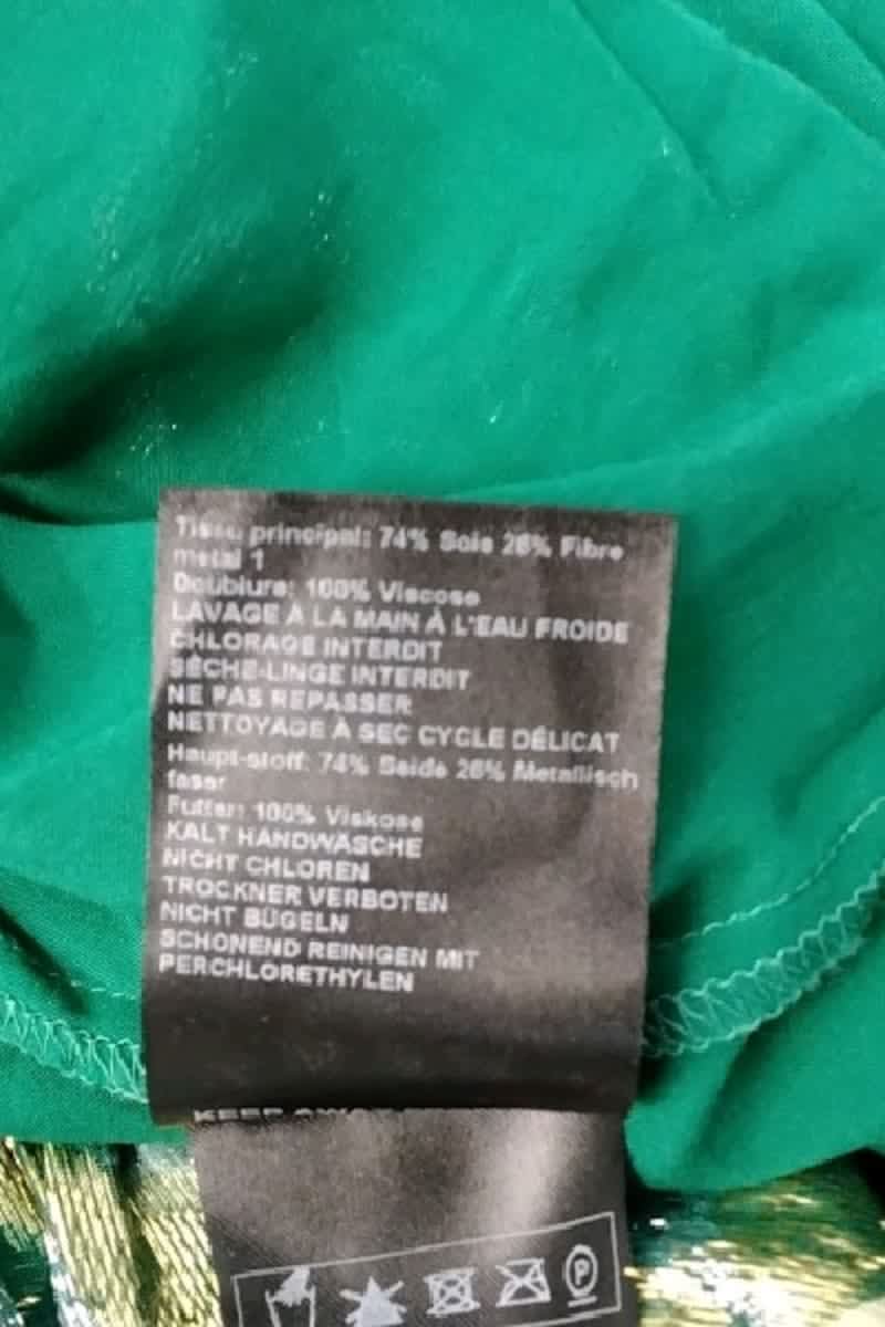 Robe Bash Vert en Soie
