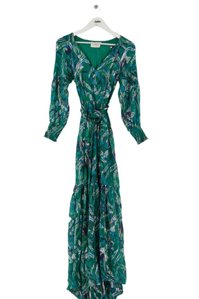 Robe Bash Vert en Soie, taille XS - Seconde Main