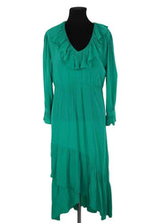 Robe Bash Vert en Viscose, taille L - Seconde Main