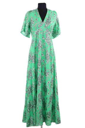 Robe Ba&Sh Vert en Viscose, taille S - Seconde Main