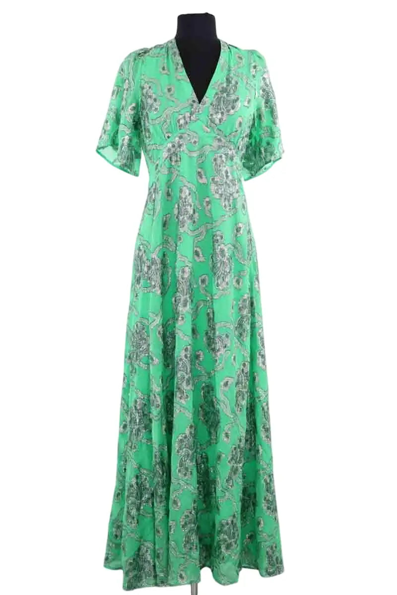 Robe Ba&Sh Vert en Viscose, taille S - Seconde Main