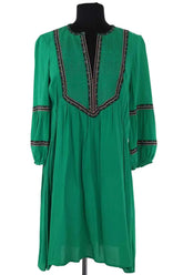 Robe Ba&Sh Vert en Viscose, taille XS - Seconde Main