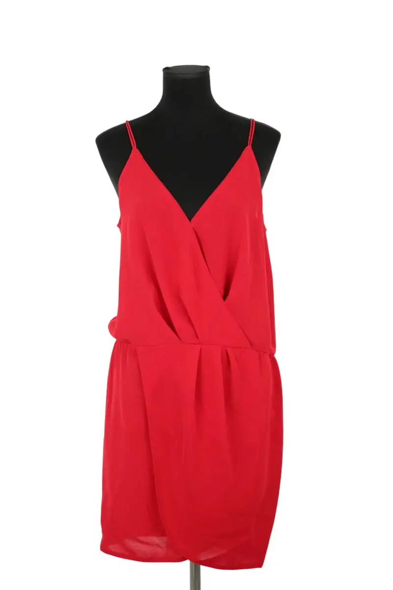 Robe Ba&Sh Waterloov Rouge en Polyester, taille L - Seconde Main