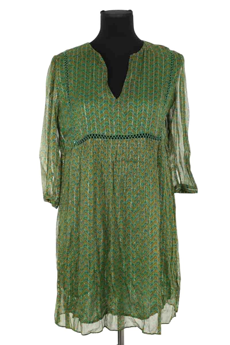 Robe Bash Willow Vert en Viscose, taille S - Seconde Main