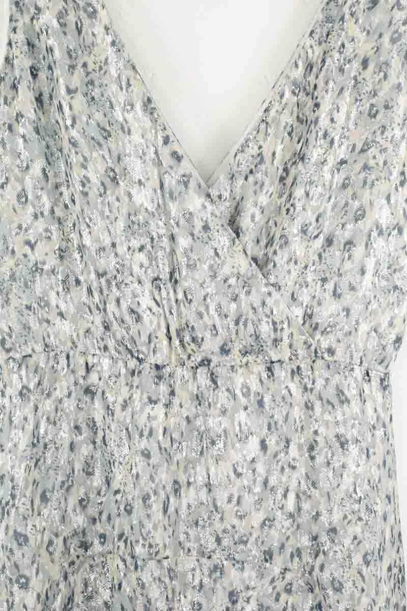 Robe Berenice Bleu en Soie