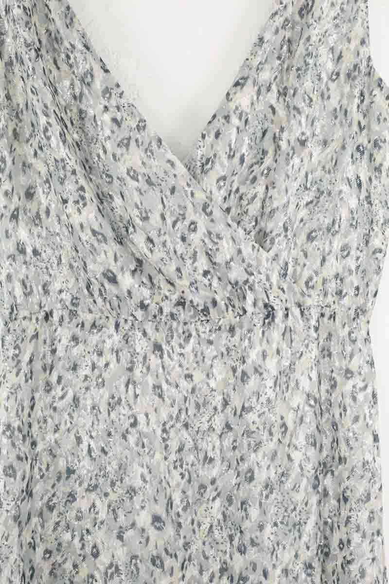 Robe Berenice Bleu en Soie