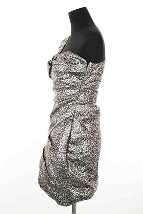 Robe Berenice Gris en Synthétique