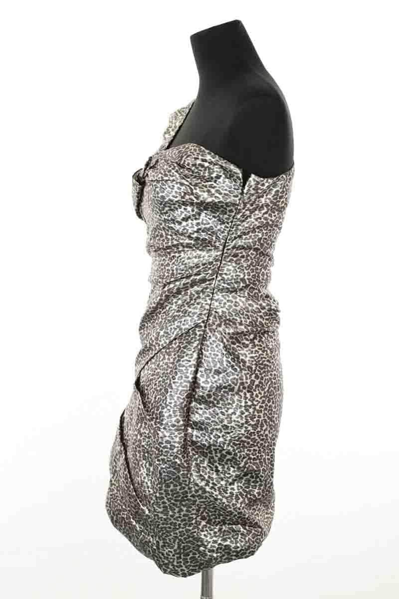 Robe Berenice Gris en Synthétique