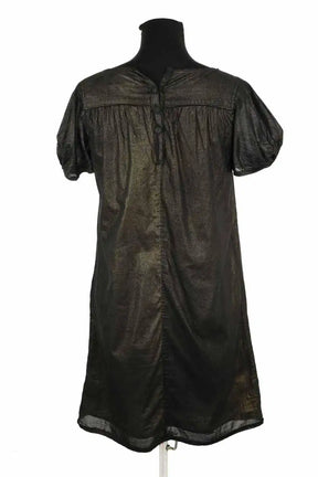 Robe Bruuns Bazaar Noir en Coton