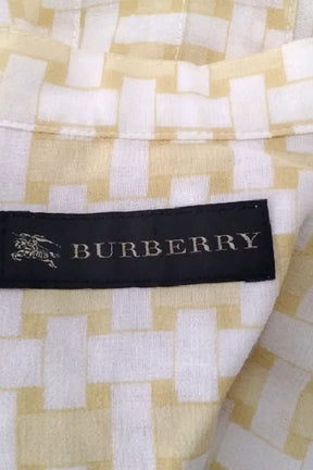 Robe Burberry Jaune en Soie