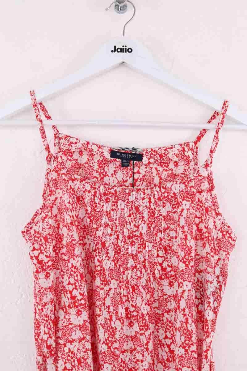 Robe Burberry Rouge en Coton