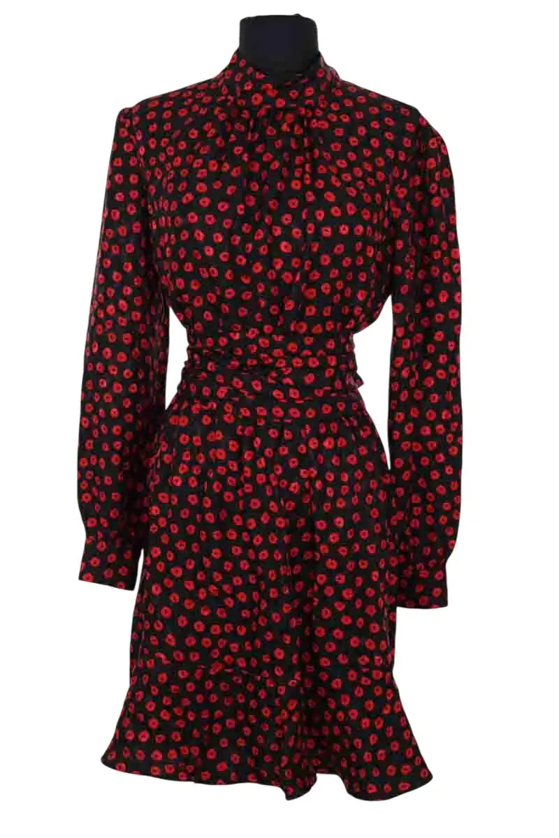 Robe Camille De Dampierre Noir en Soie, taille L - Seconde Main